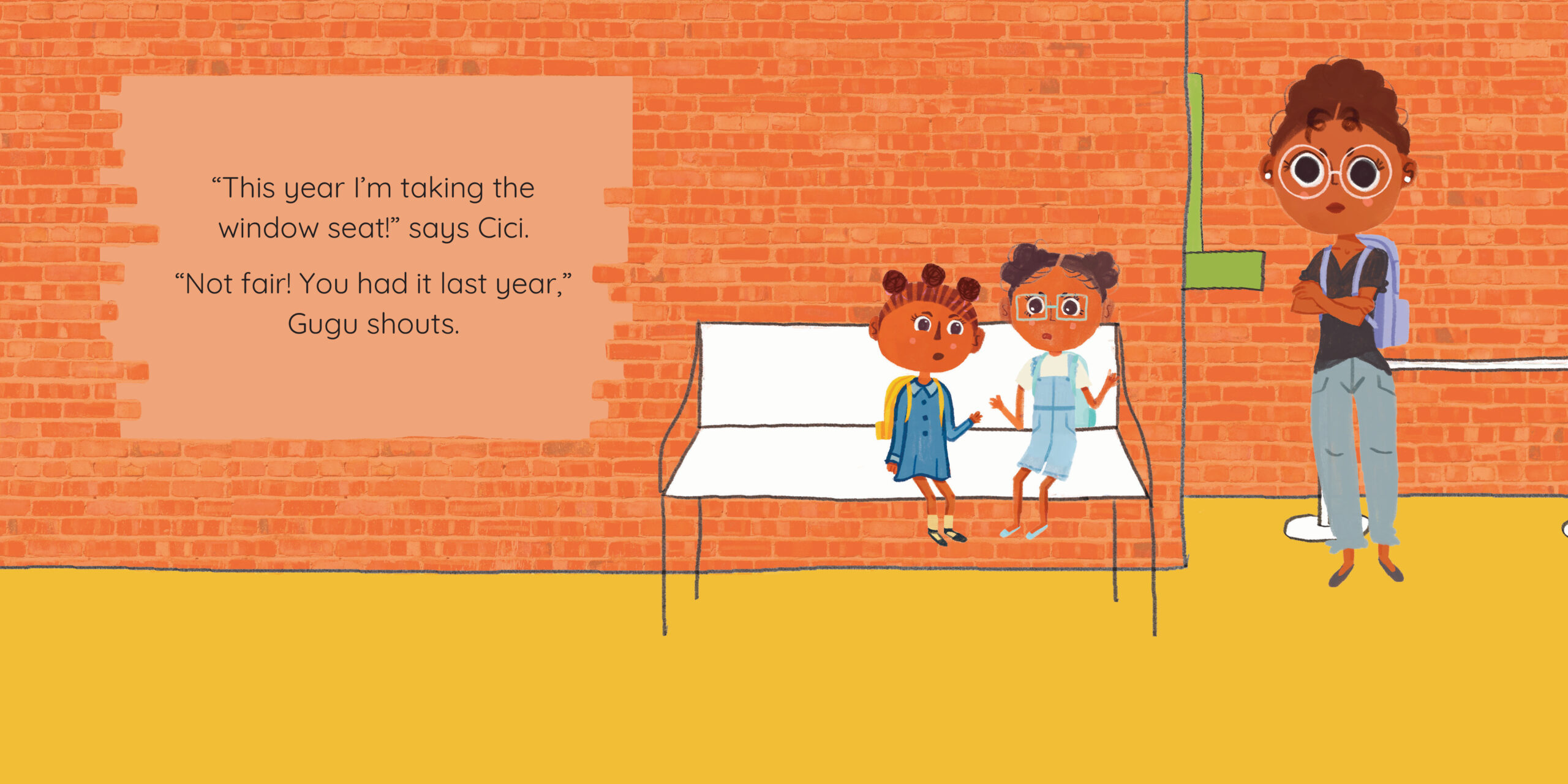 The Window Seat — original illustrated page 3, English text included