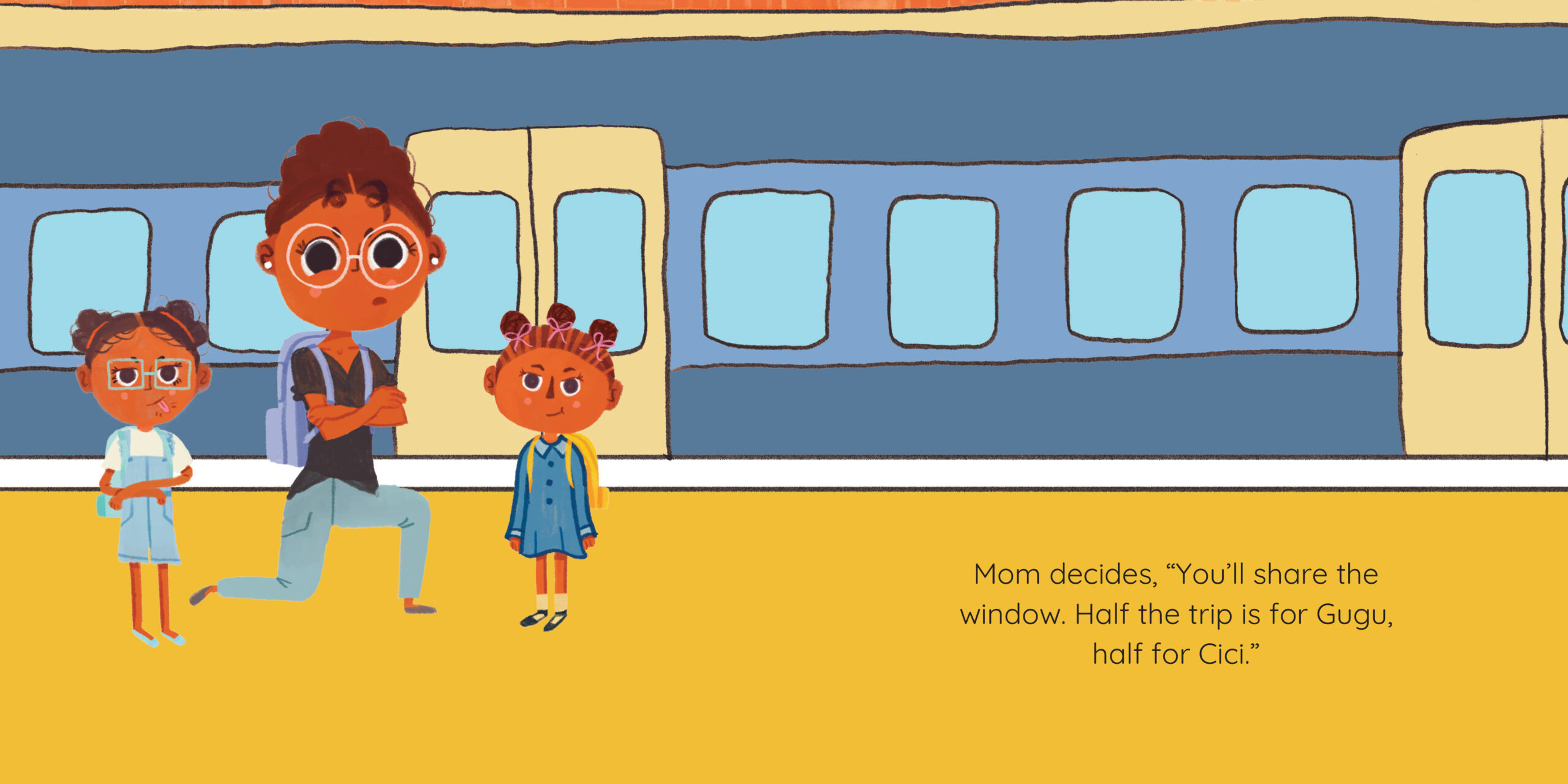 The Window Seat — original illustrated page 6, English text included
