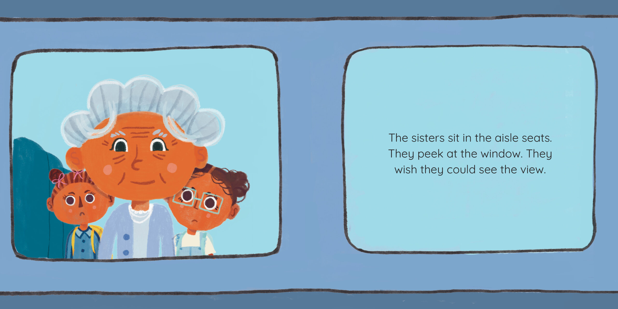 The Window Seat — original illustrated page 8, English text included