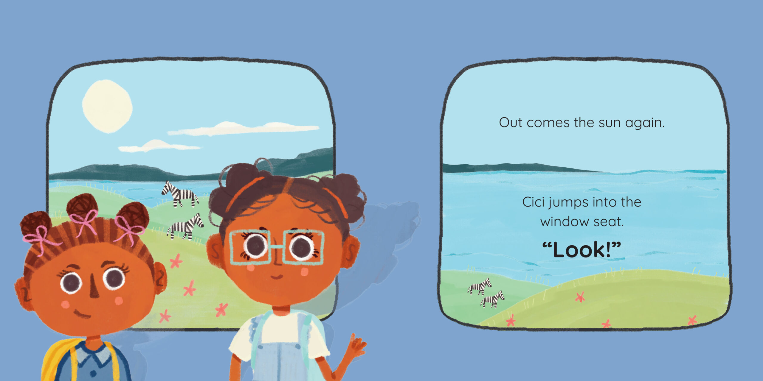 The Window Seat — original illustrated page 12, English text included