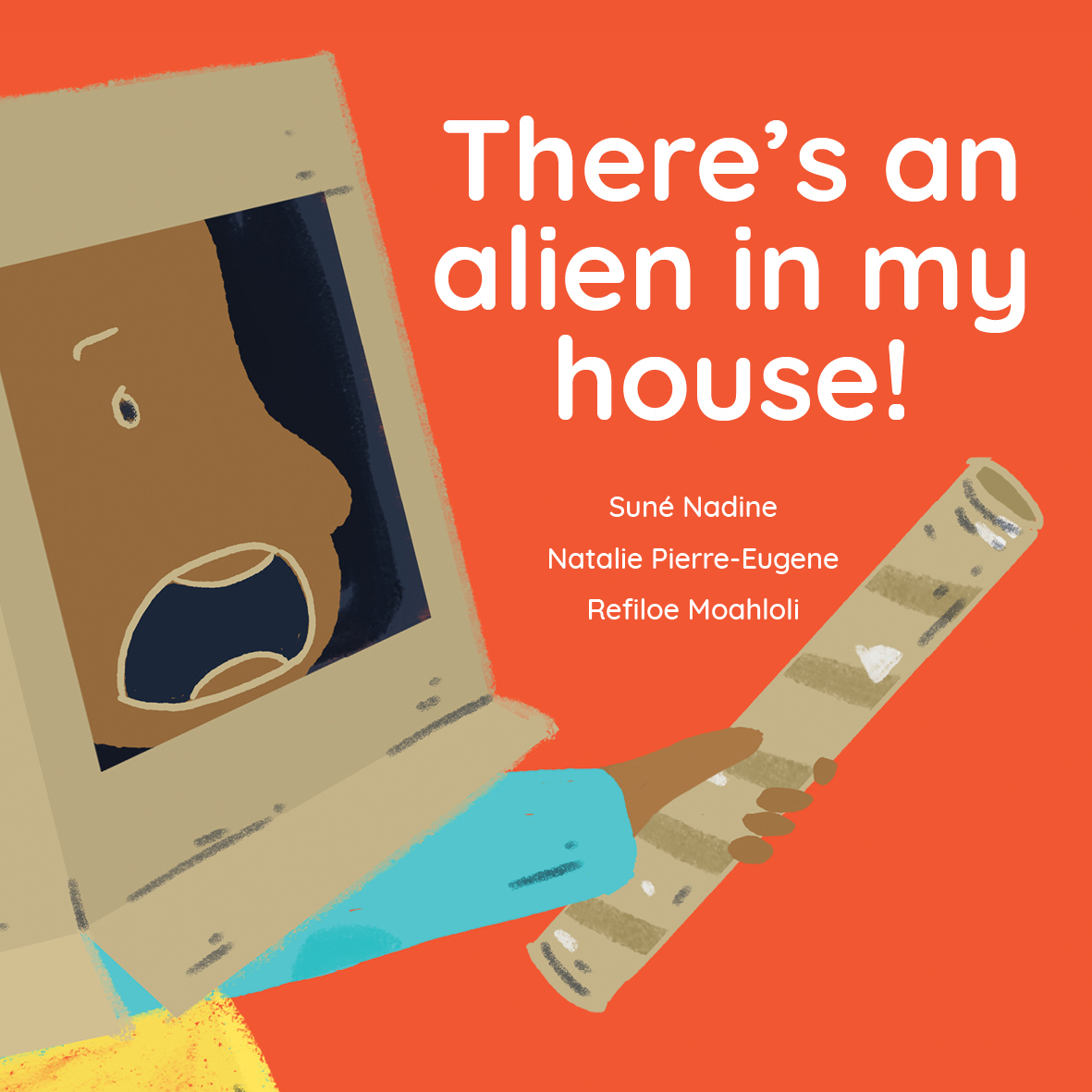 There’s an alien in my house! — original illustrated page 1, English text included
