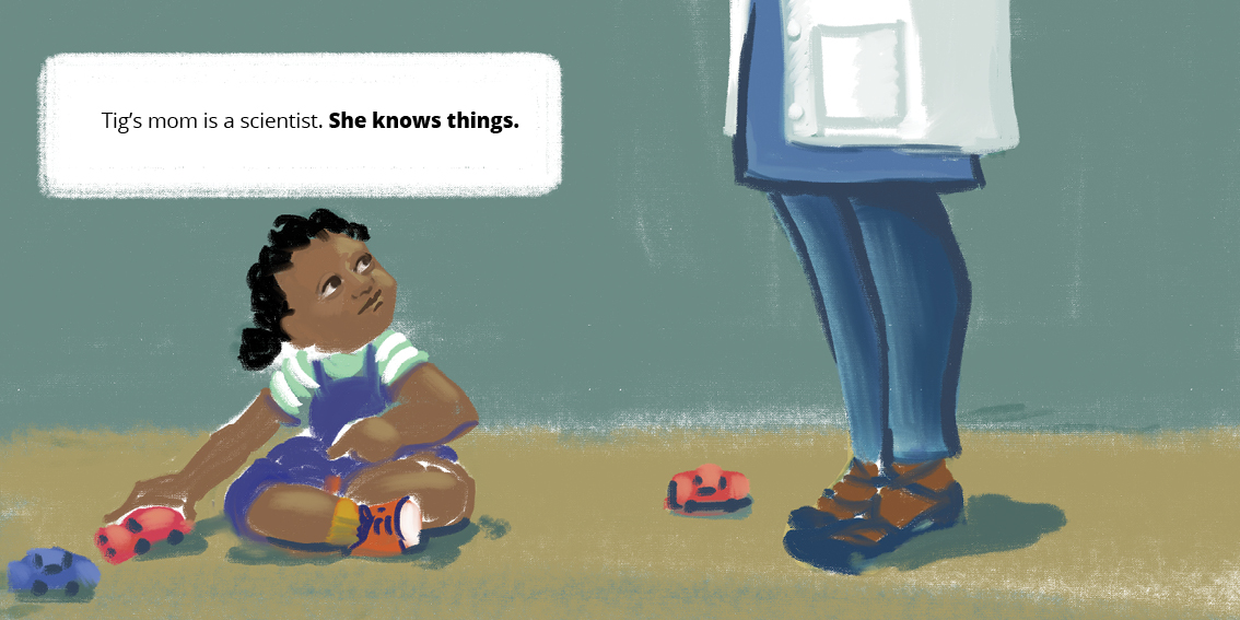 Tig’s World — original illustrated page 2, English text included
