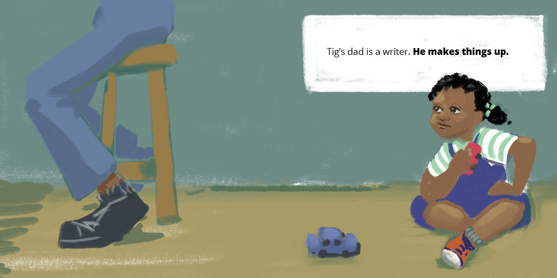 Tig’s World — original illustrated page 3, English text included