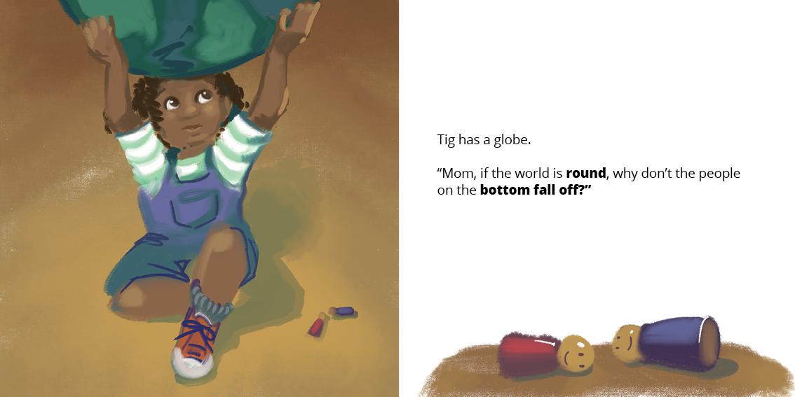 Tig’s World — original illustrated page 4, English text included