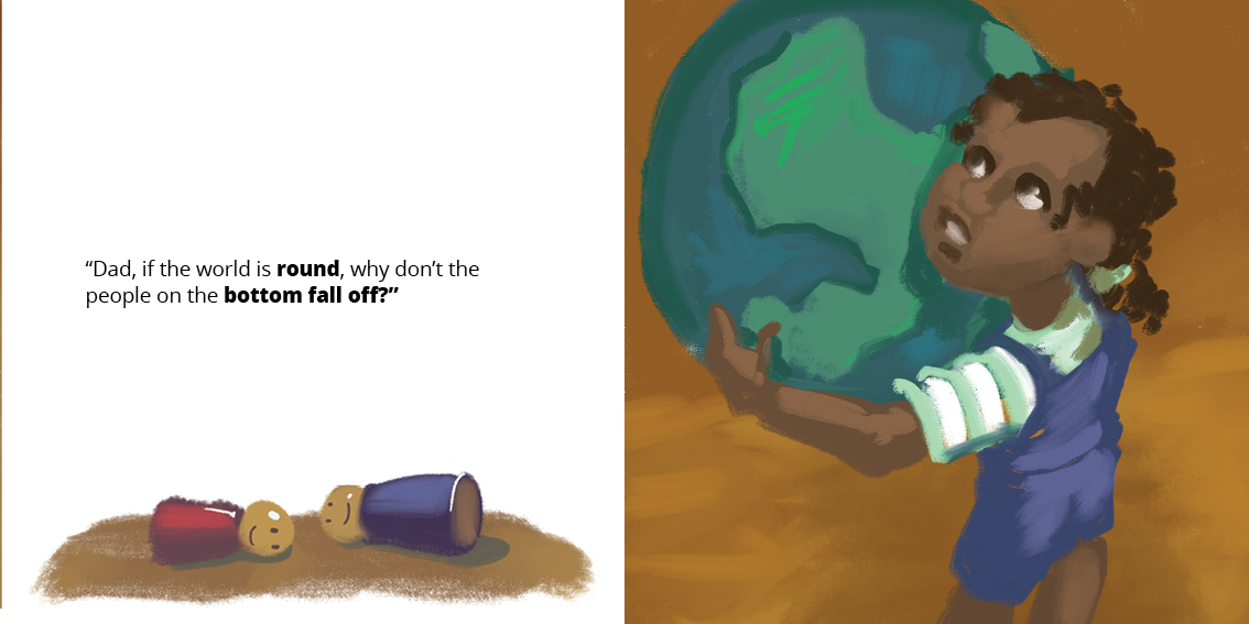 Tig’s World — original illustrated page 8, English text included