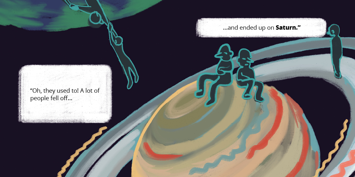 Tig’s World — original illustrated page 9, English text included