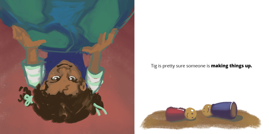 Tig’s World — original illustrated page 12, English text included
