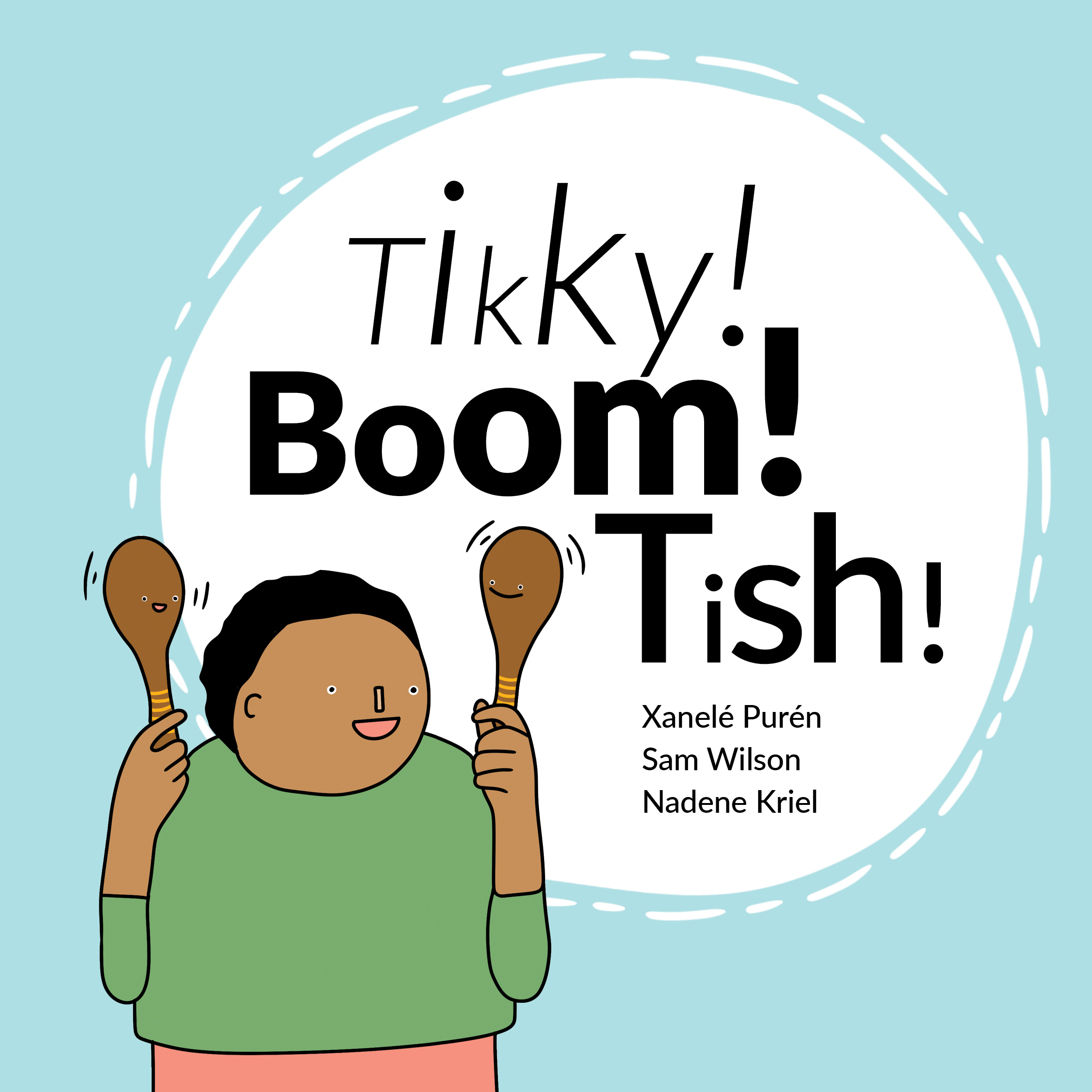 Tikky! Boom! Tish! — original illustrated page 1, English text included