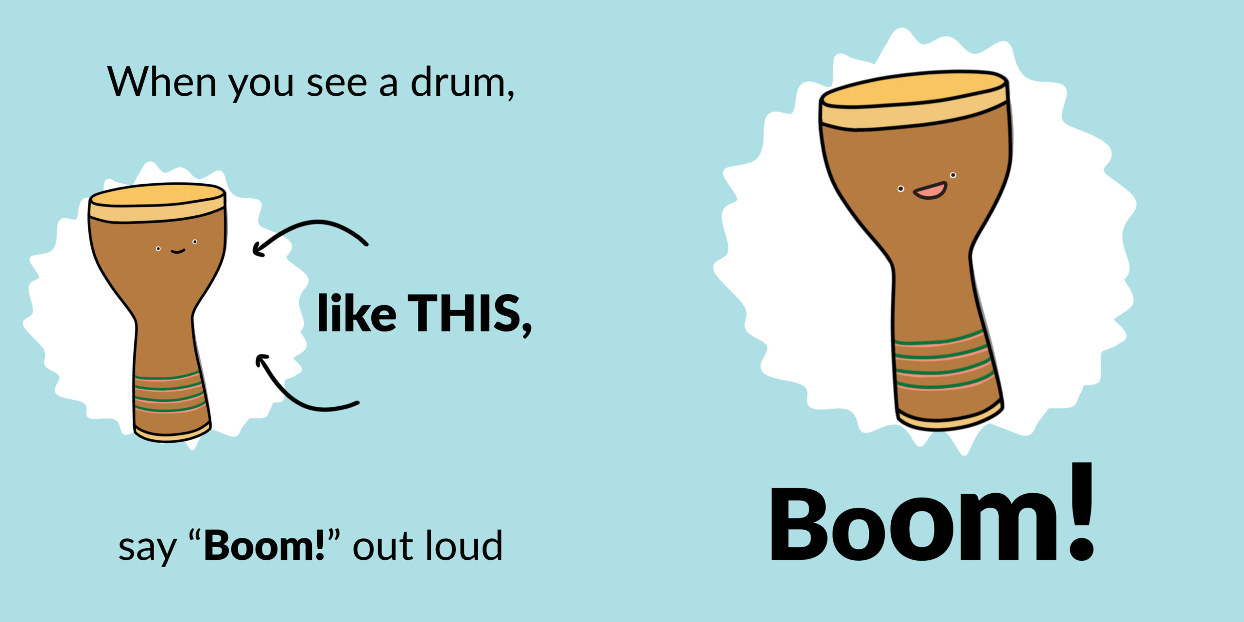 Tikky! Boom! Tish! — original illustrated page 3, English text included
