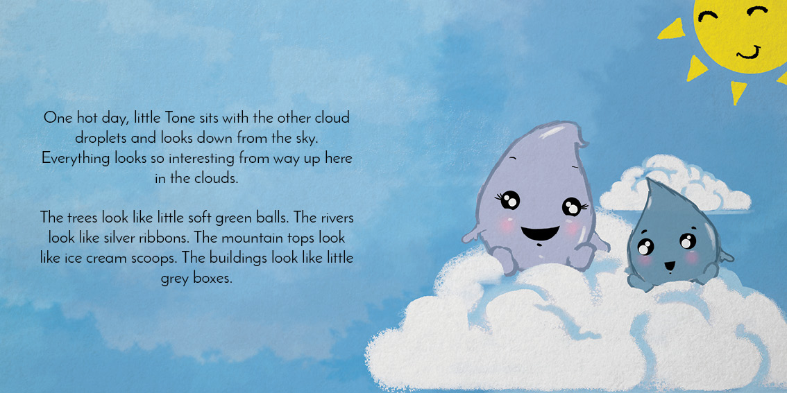 Tone’s Big Drop — original illustrated page 2, English text included