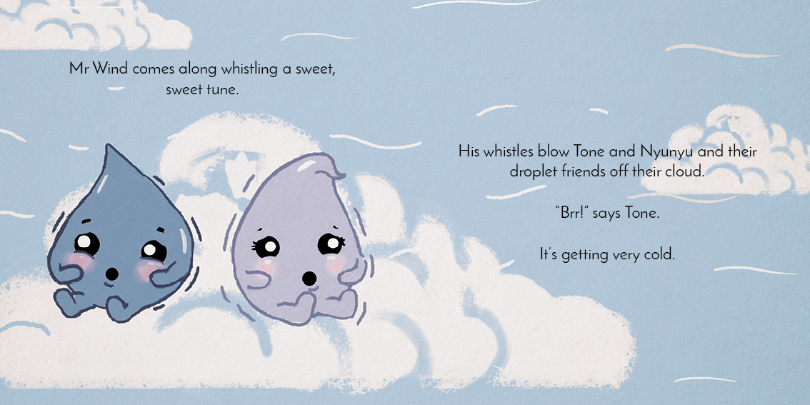 Tone’s Big Drop — original illustrated page 6, English text included