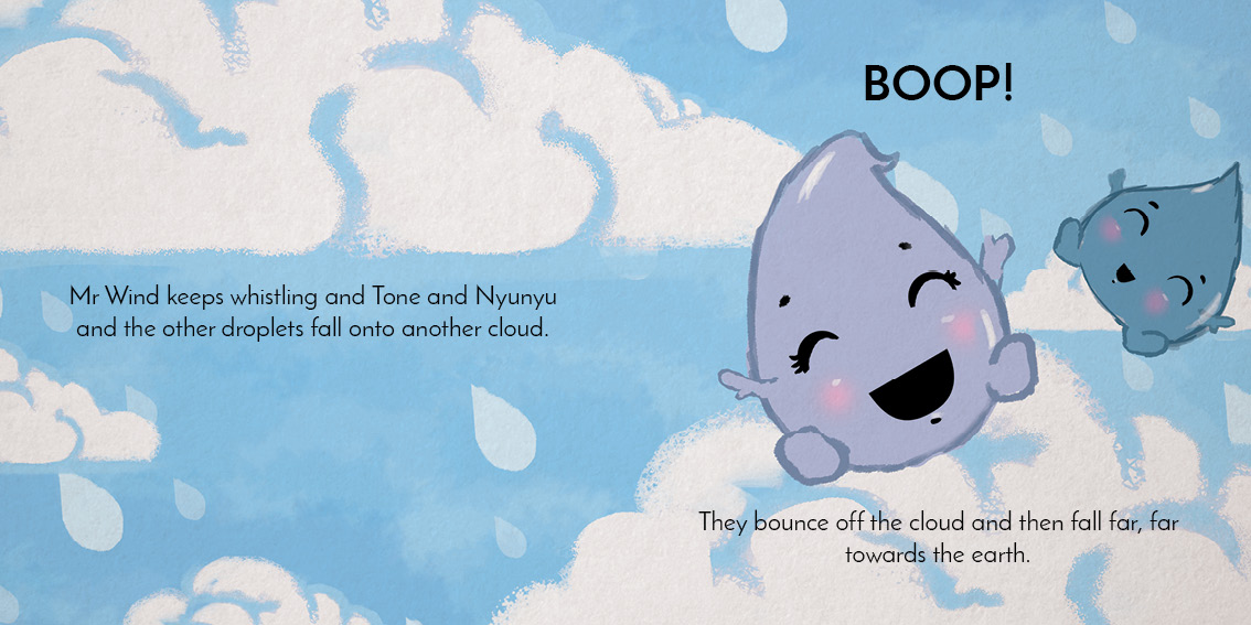Tone’s Big Drop — original illustrated page 7, English text included