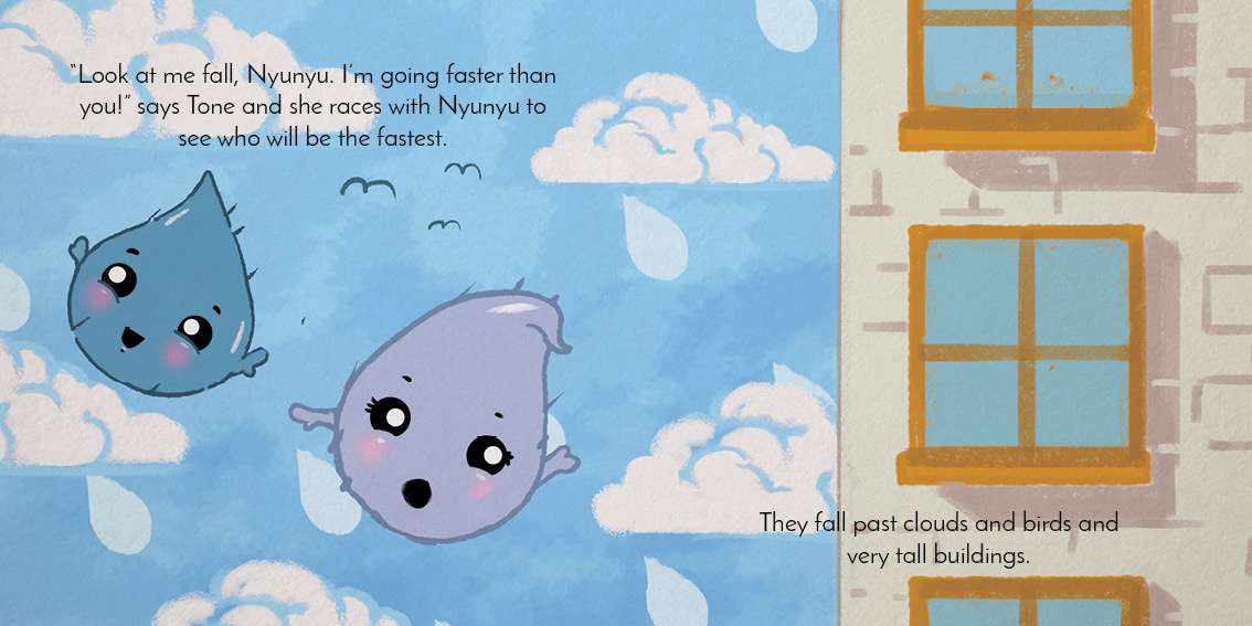 Tone’s Big Drop — original illustrated page 8, English text included