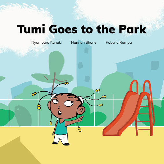 Tumi Goes to the Park — original illustrated page 1, English text included