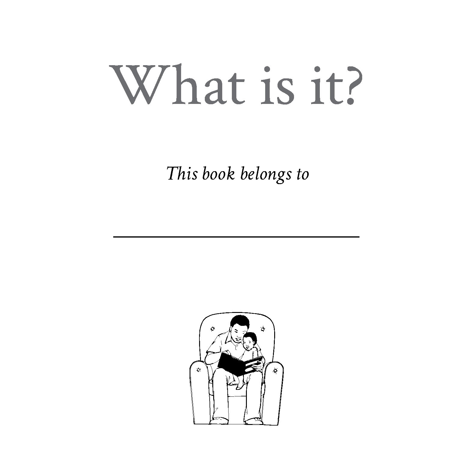 What is it? — original illustrated page 2, English text included