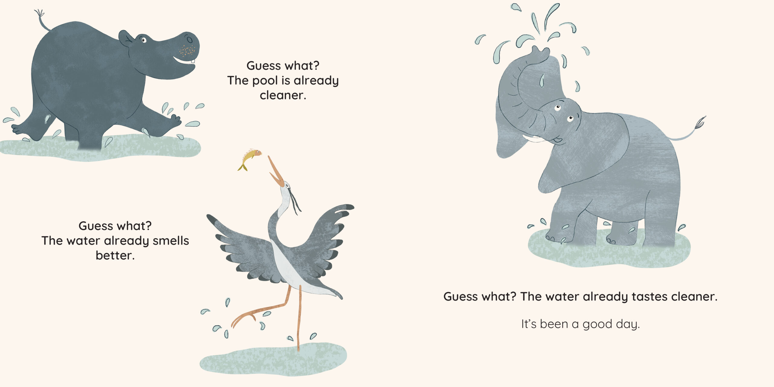 What’s happened to our water? — original illustrated page 13, English text included