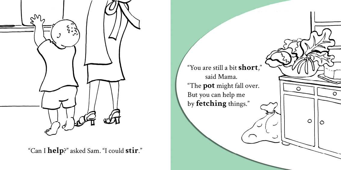 What’s In The Pot? — original illustrated page 6, English text included