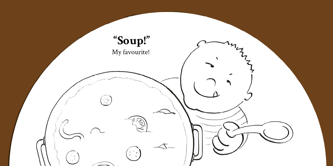 What’s In The Pot? — original illustrated page 15, English text included
