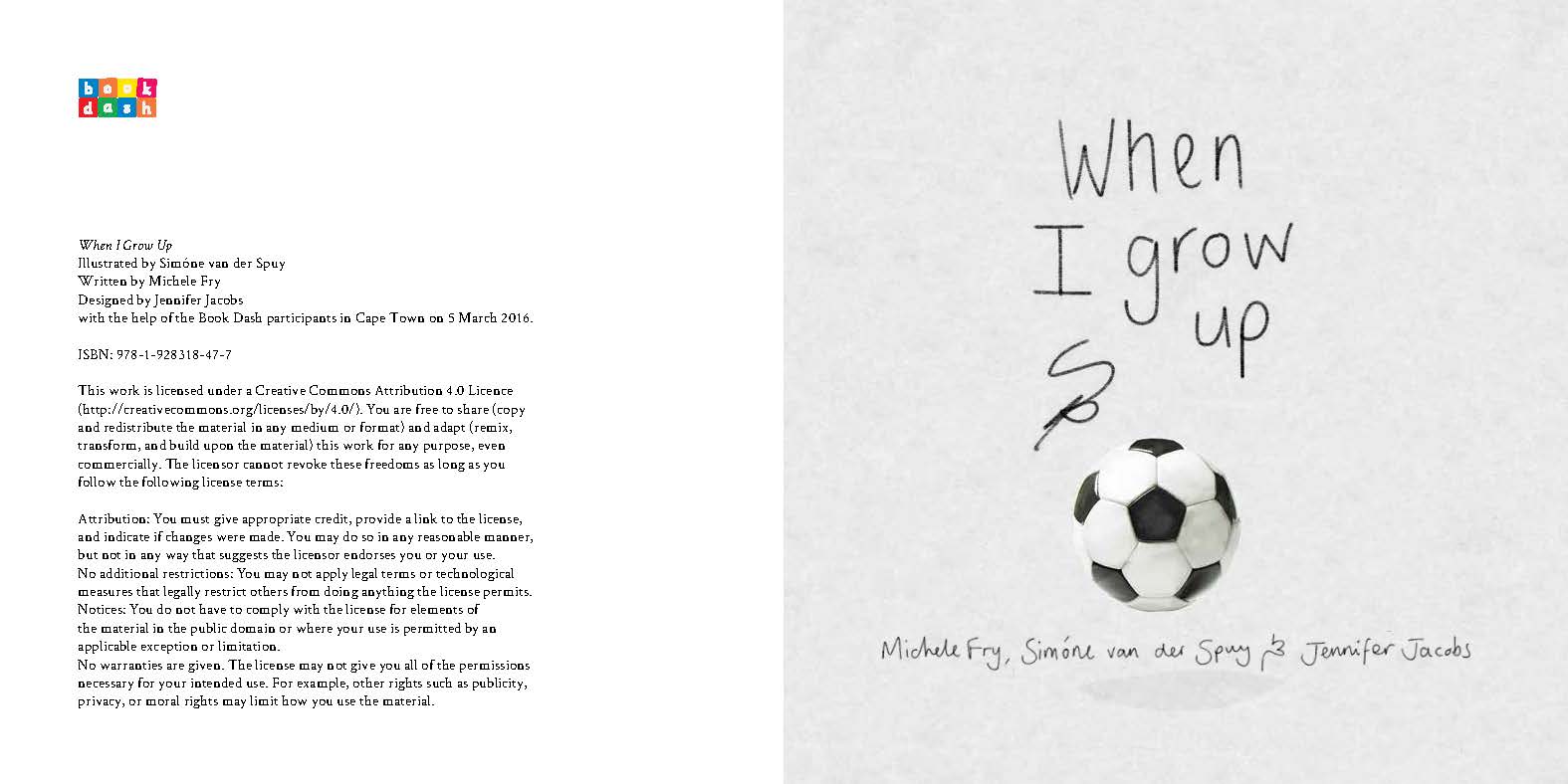When I grow up — original illustrated page 4, English text included