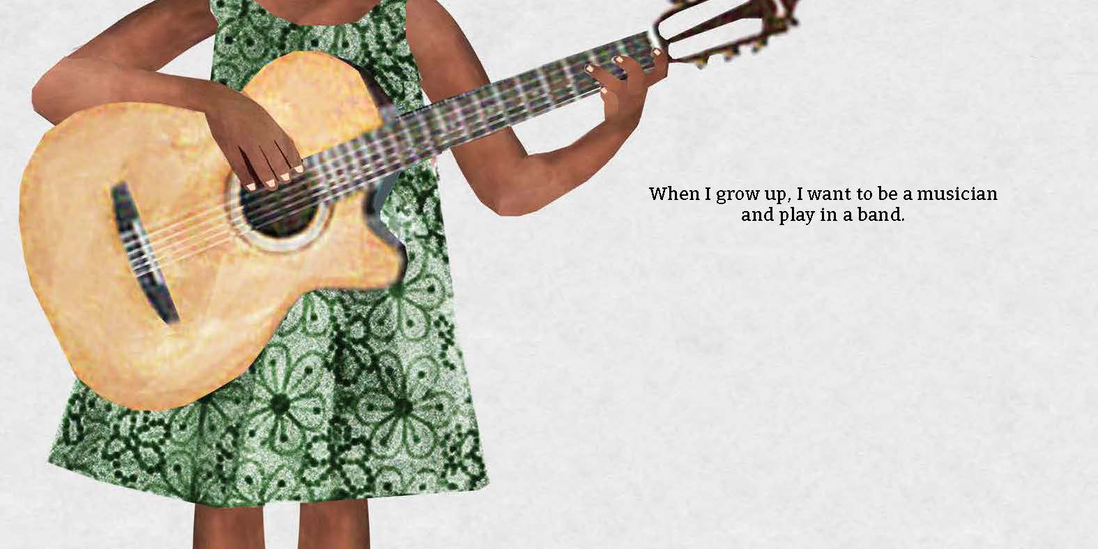 When I grow up — original illustrated page 9, English text included
