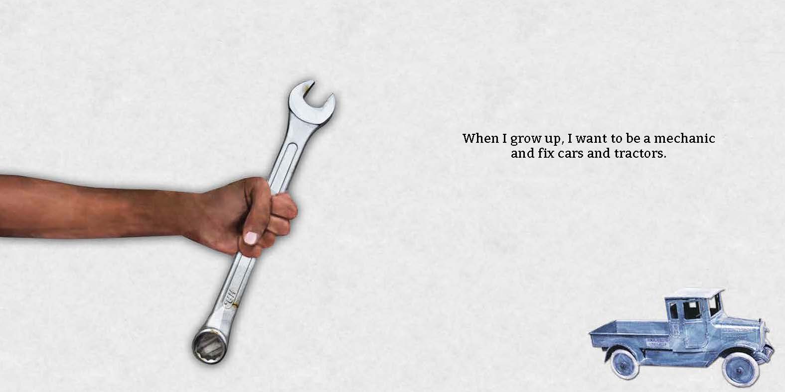 When I grow up — original illustrated page 10, English text included