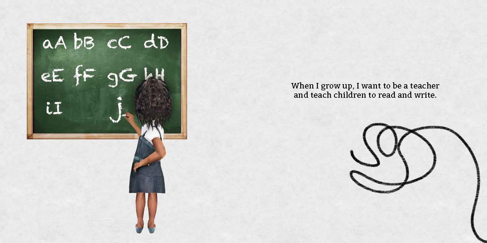 When I grow up — original illustrated page 11, English text included