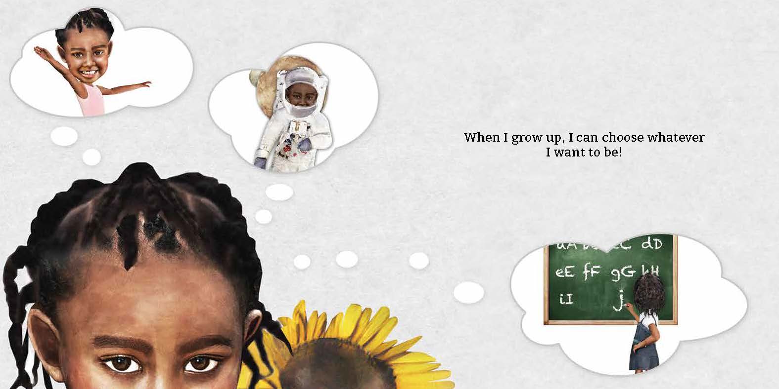 When I grow up — original illustrated page 15, English text included