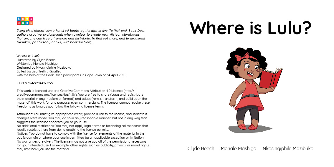 Where is Lulu? — original illustrated page 2, English text included