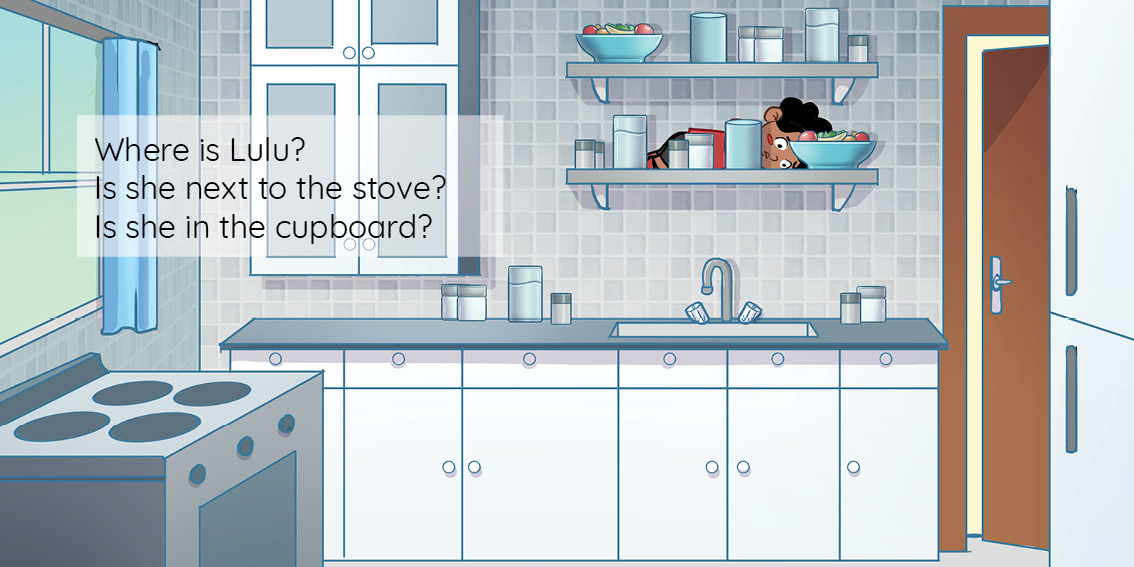 Where is Lulu? — original illustrated page 6, English text included