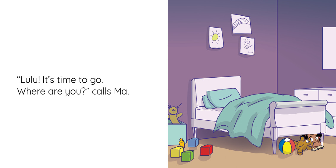 Where is Lulu? — original illustrated page 7, English text included