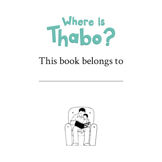 Where is Thabo? — original illustrated page 2, English text included
