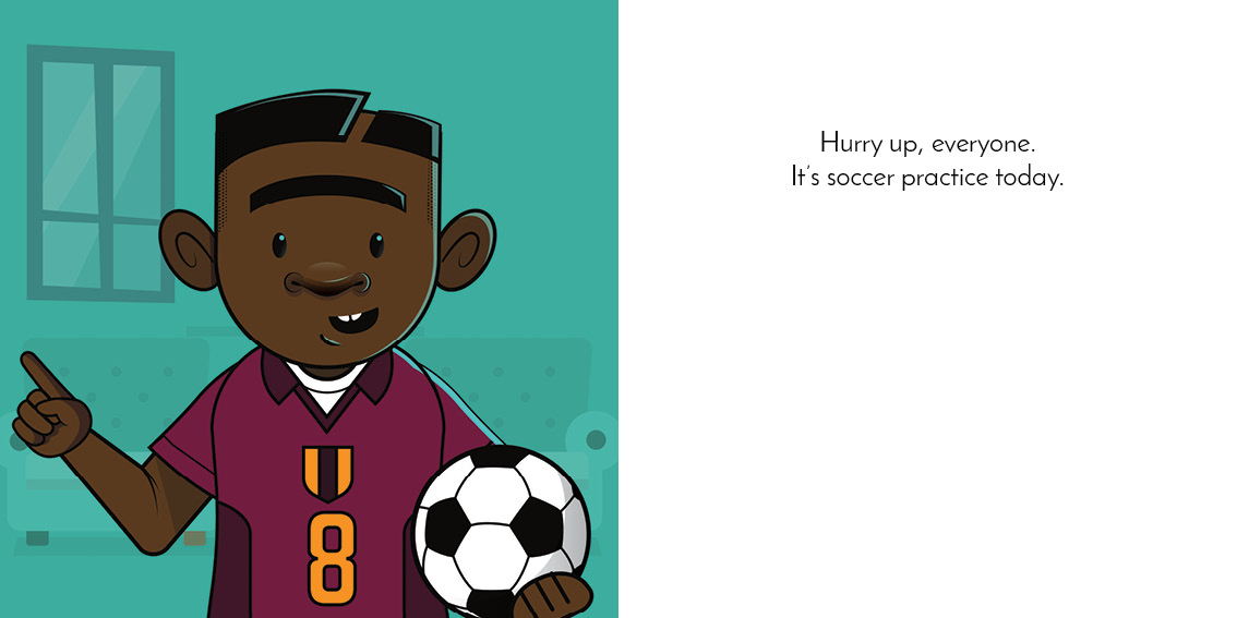 Where is Thabo? — original illustrated page 16, English text included