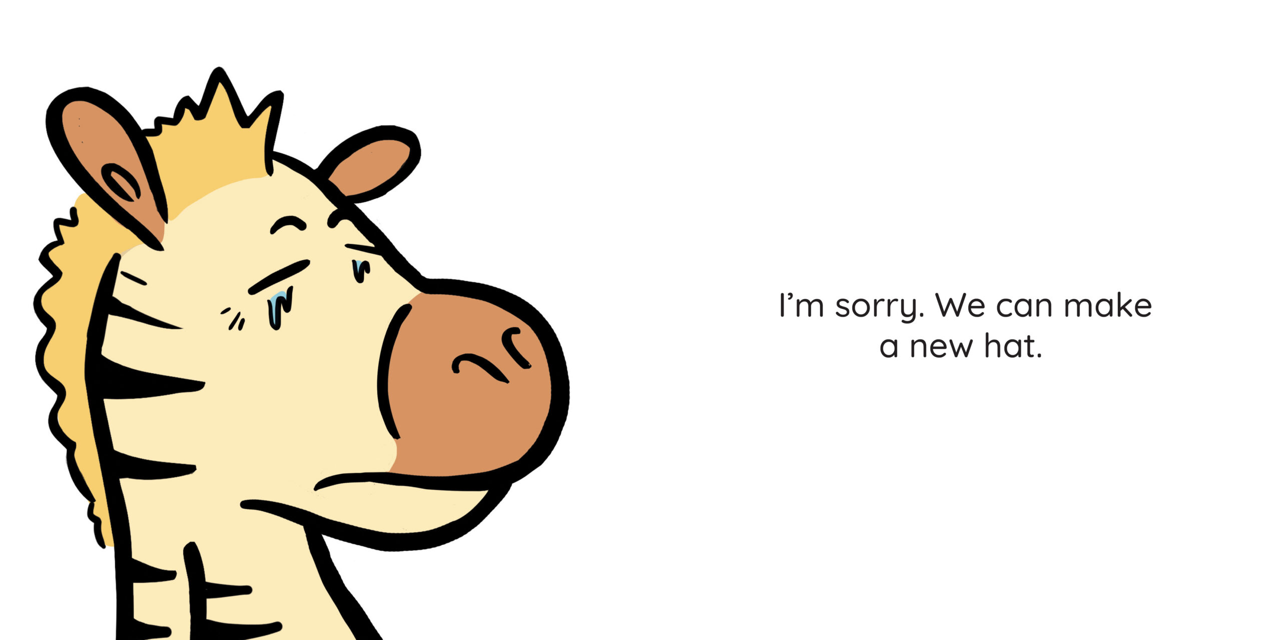 Who ate my hat? — original illustrated page 10, English text included