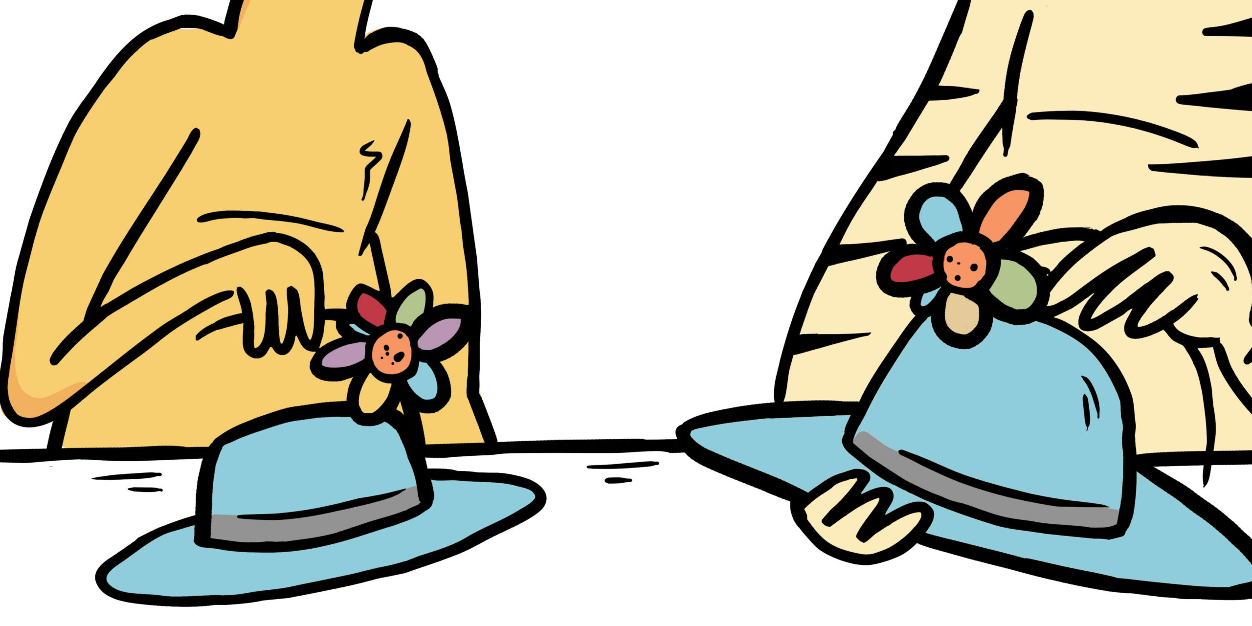 Who ate my hat? — original illustrated page 11, English text included