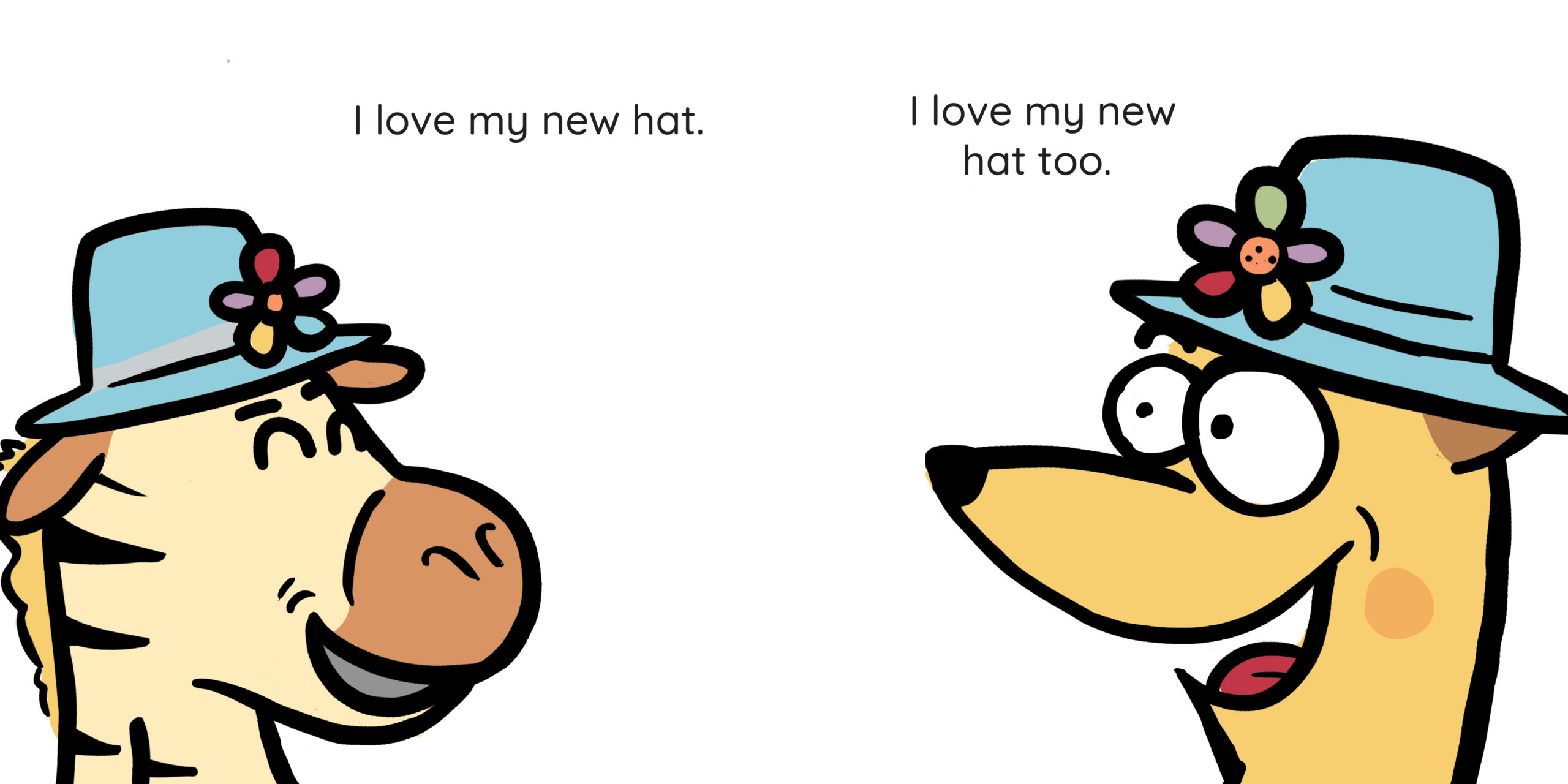 Who ate my hat? — original illustrated page 12, English text included