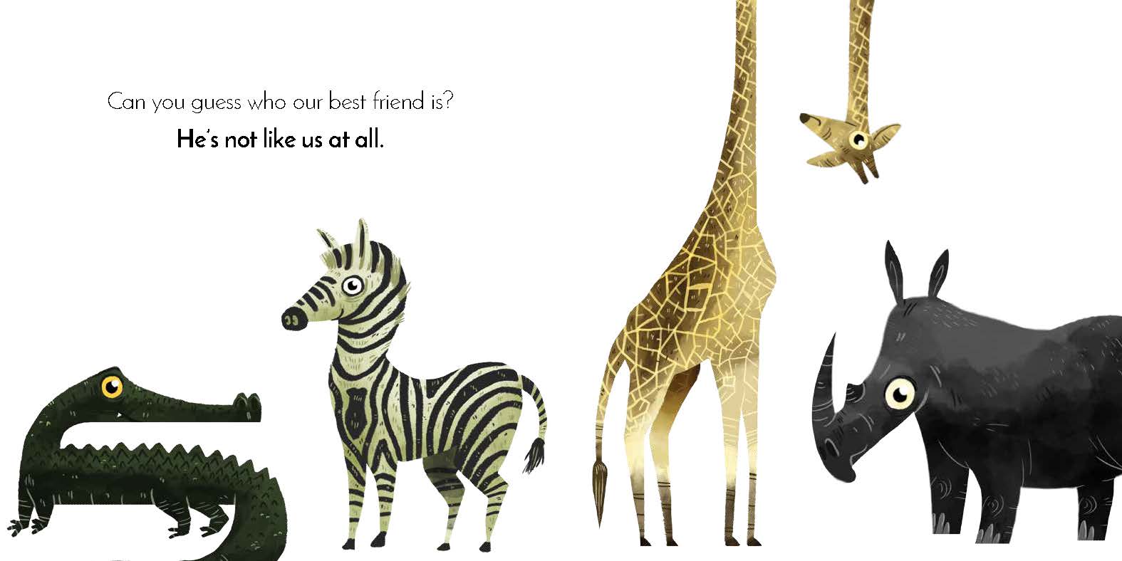 Who is our friend? — original illustrated page 5, English text included