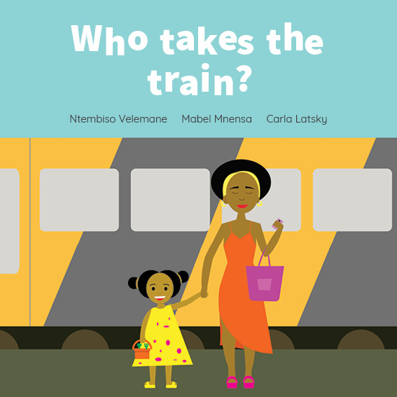 Who takes the train? — original illustrated page 1, English text included