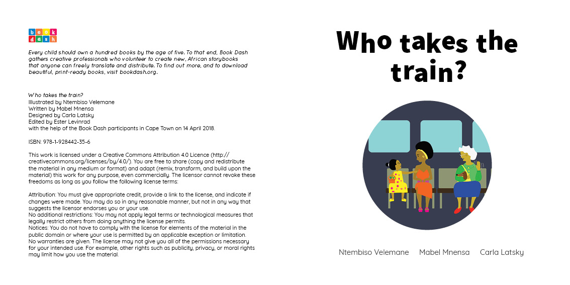 Who takes the train? — original illustrated page 3, English text included