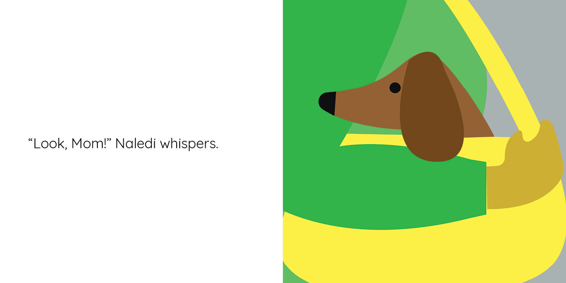 Who takes the train? — original illustrated page 6, English text included