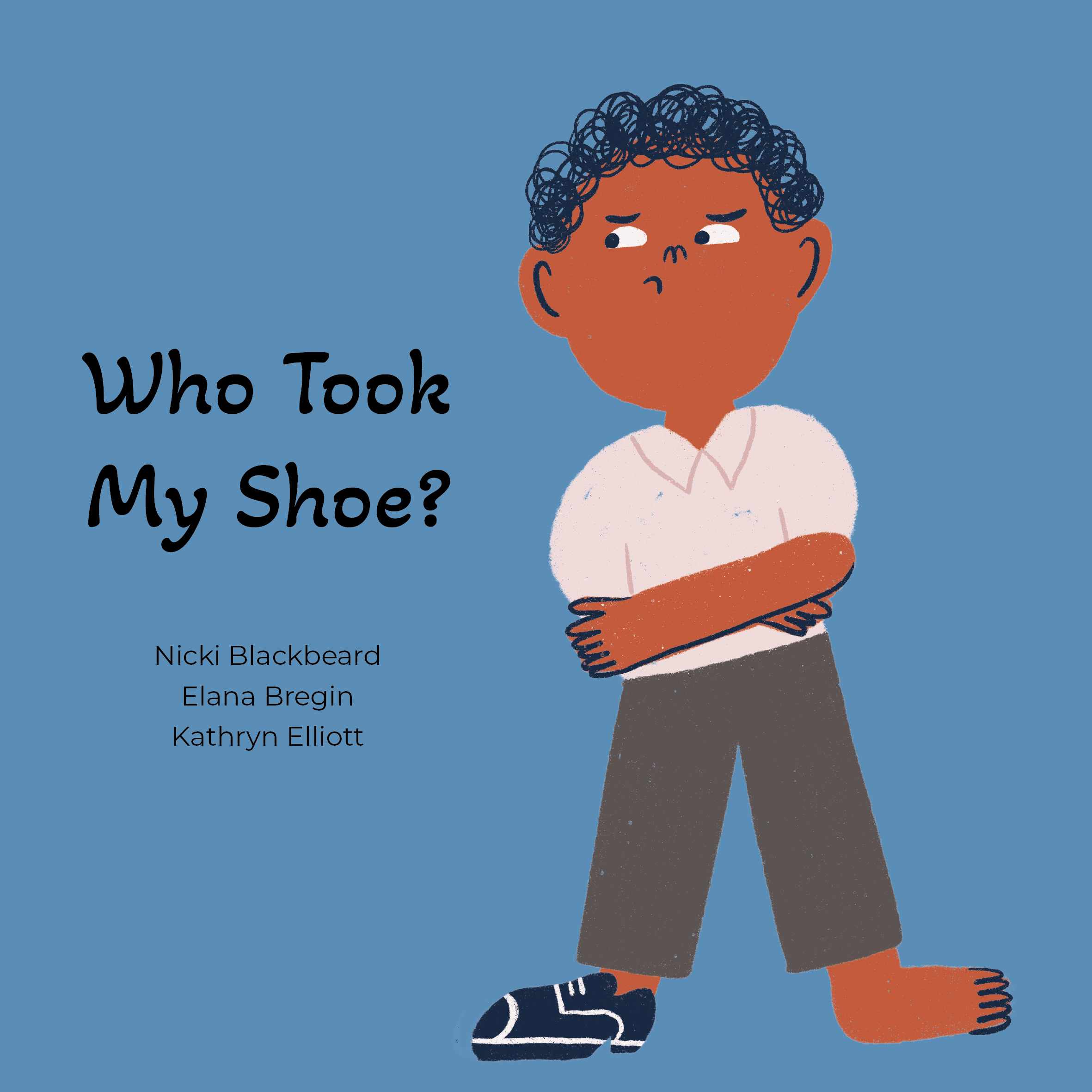 Who Took My Shoe? — original illustrated page 1, English text included