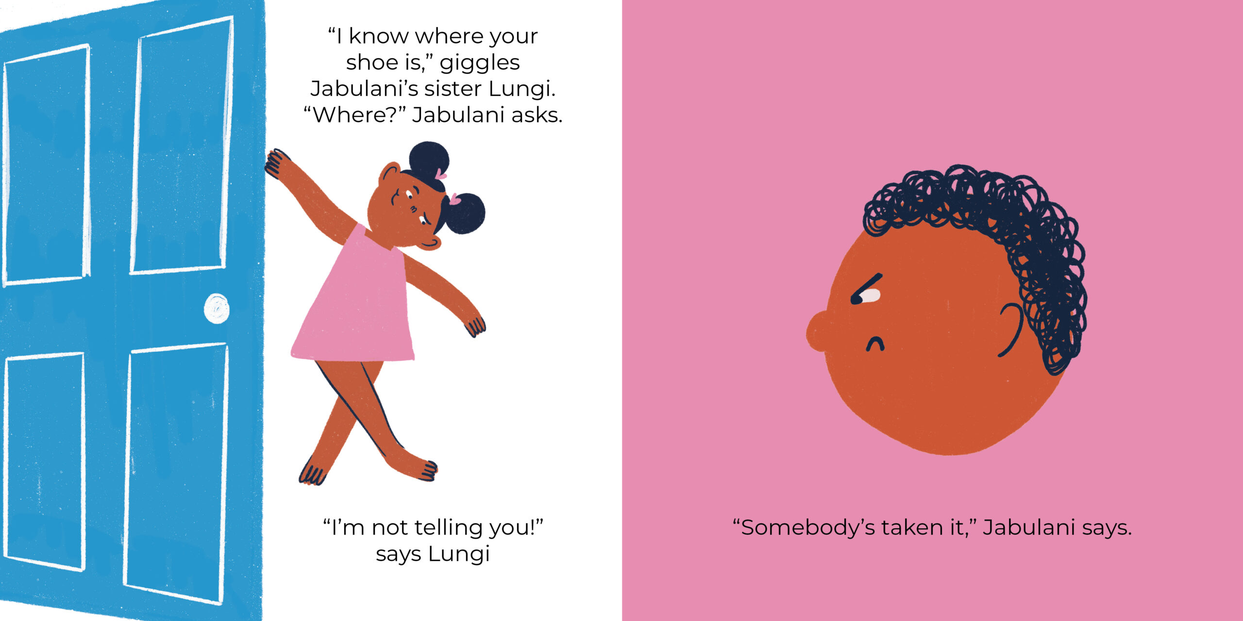Who Took My Shoe? — original illustrated page 4, English text included