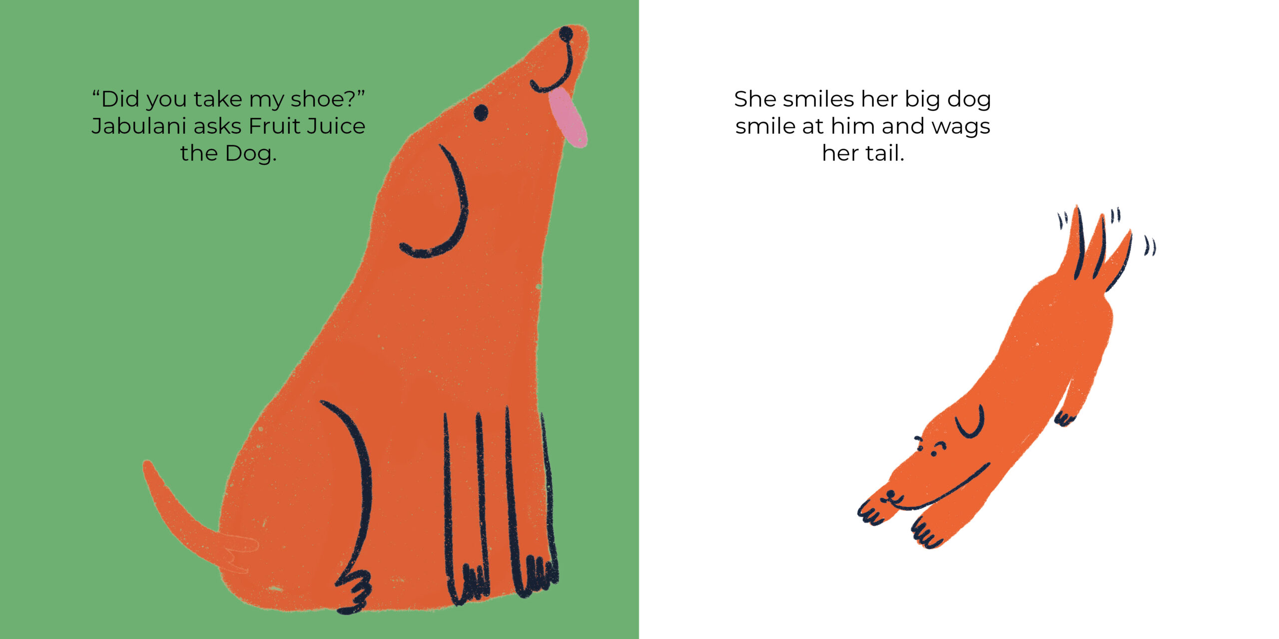 Who Took My Shoe? — original illustrated page 7, English text included