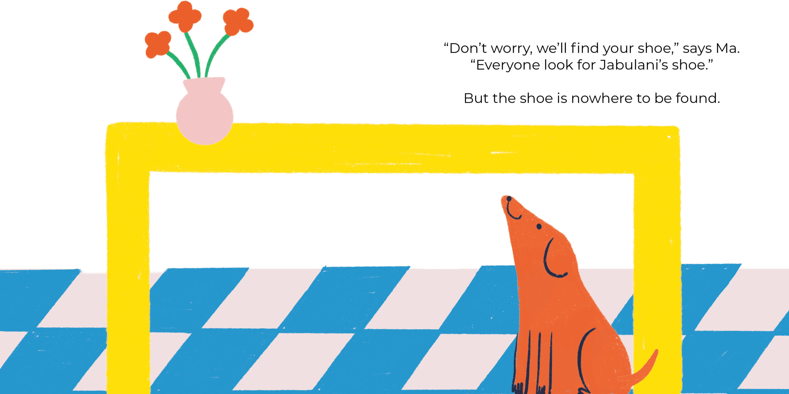Who Took My Shoe? — original illustrated page 10, English text included