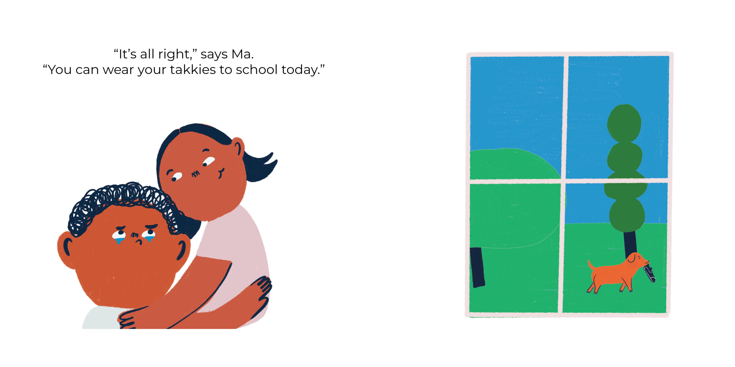 Who Took My Shoe? — original illustrated page 11, English text included