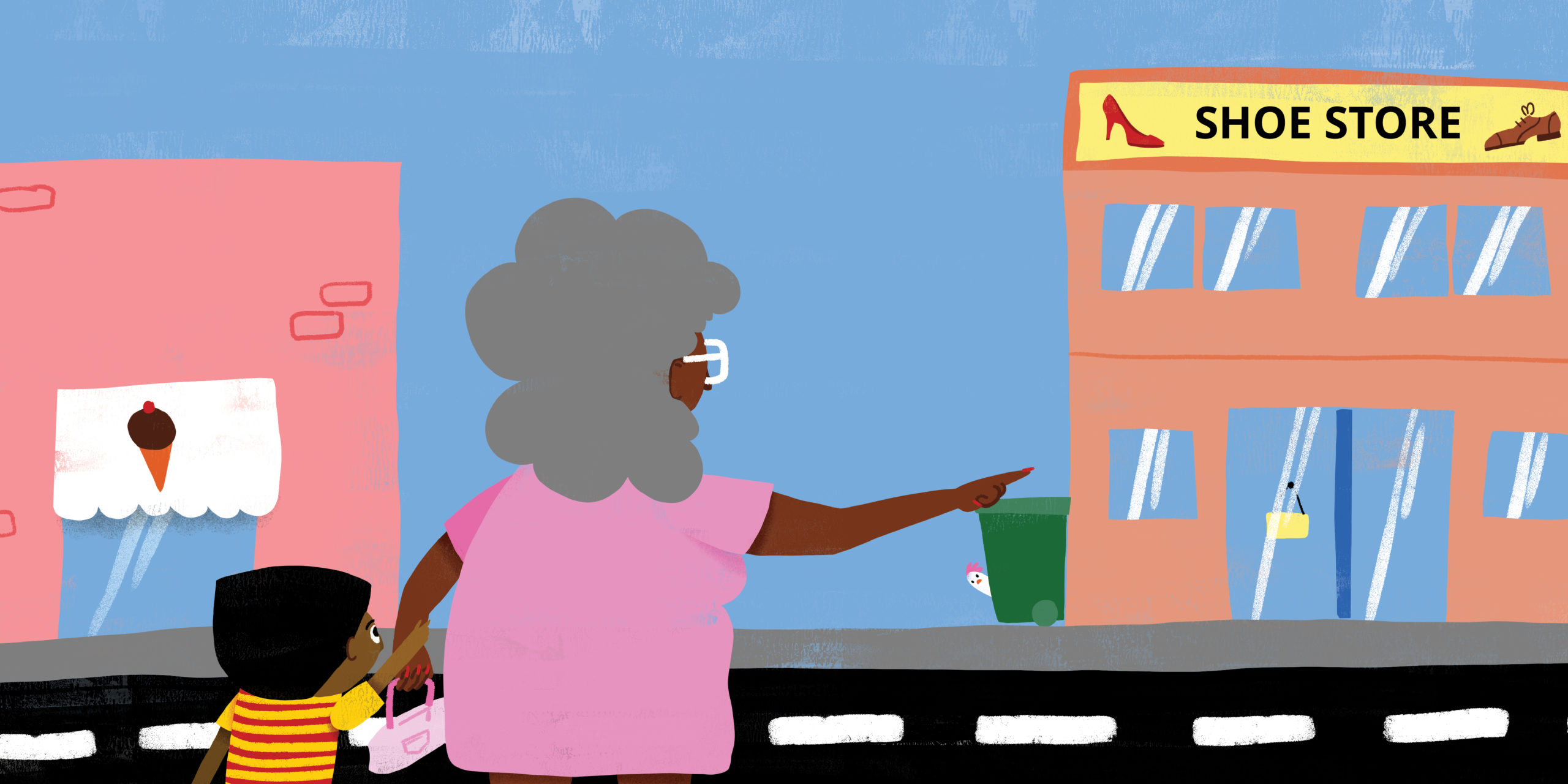 Whose shoe is this? — original illustrated page 13, English text included