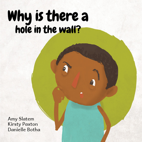 Why is there a hole in the wall? — original illustrated page 1, English text included