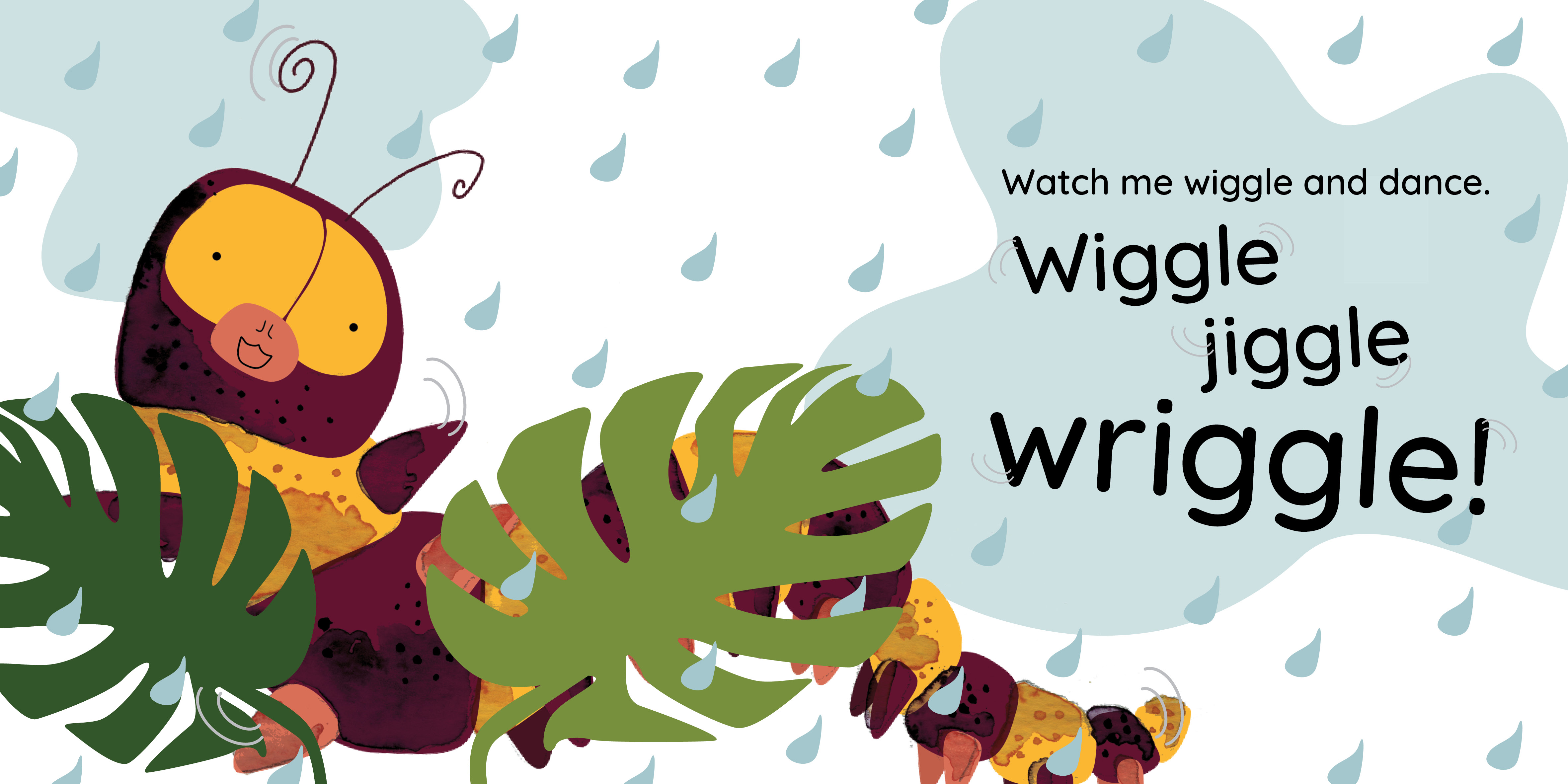 Wiggle Jiggle — original illustrated page 9, English text included