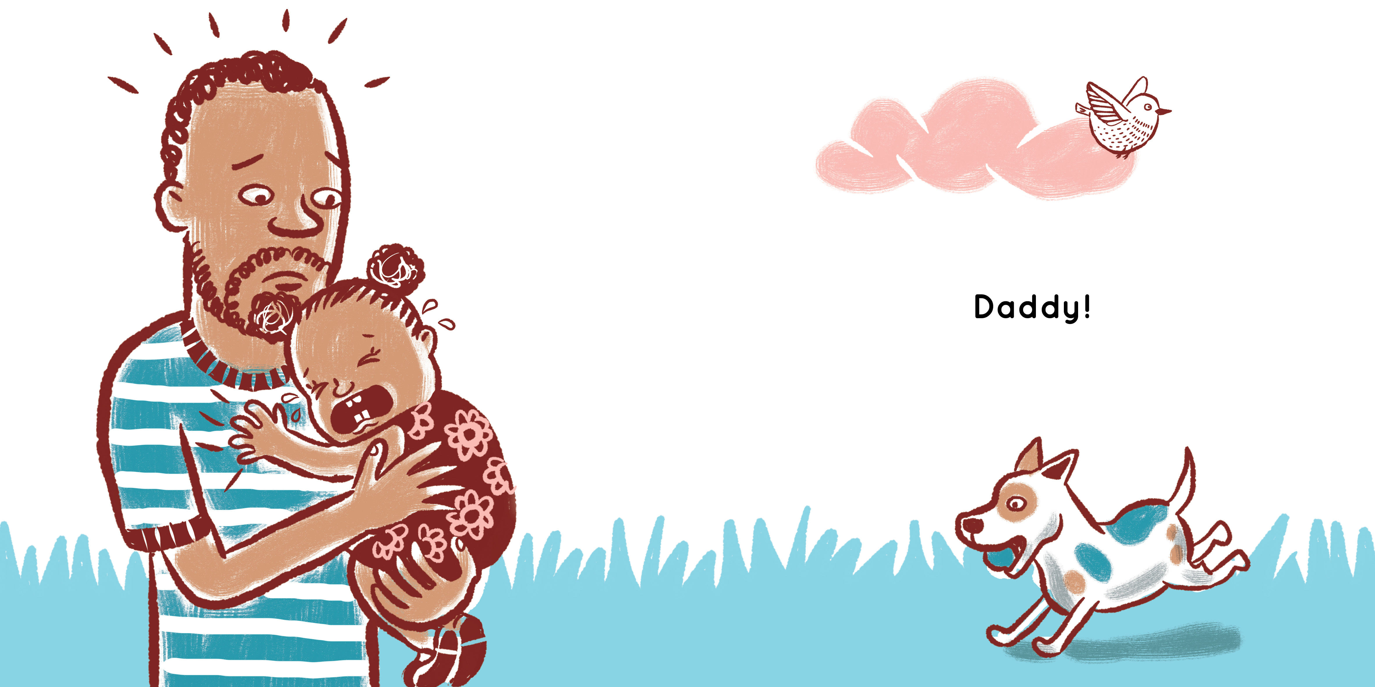 Woof-woof! — original illustrated page 3, English text included