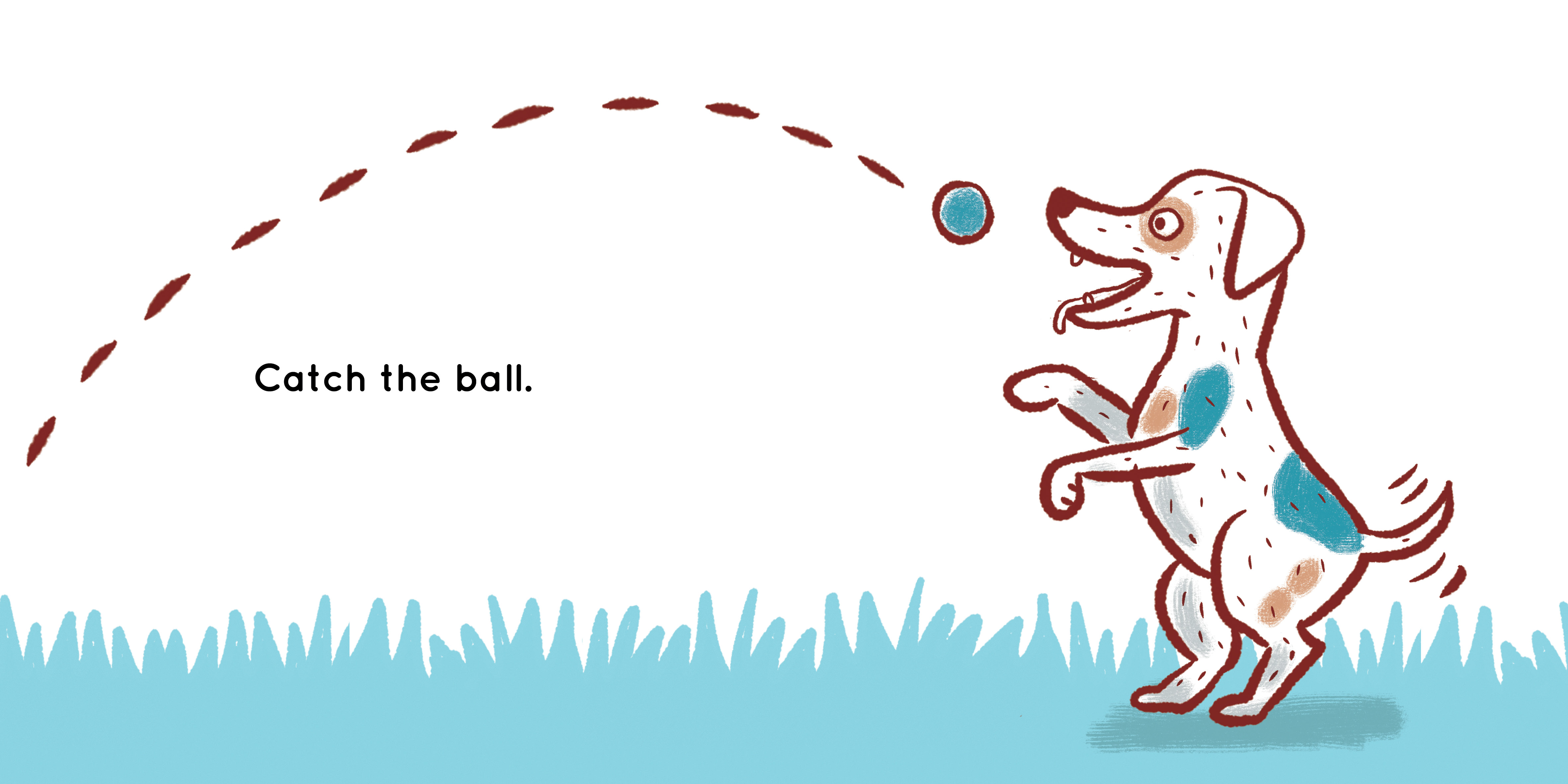 Woof-woof! — original illustrated page 9, English text included