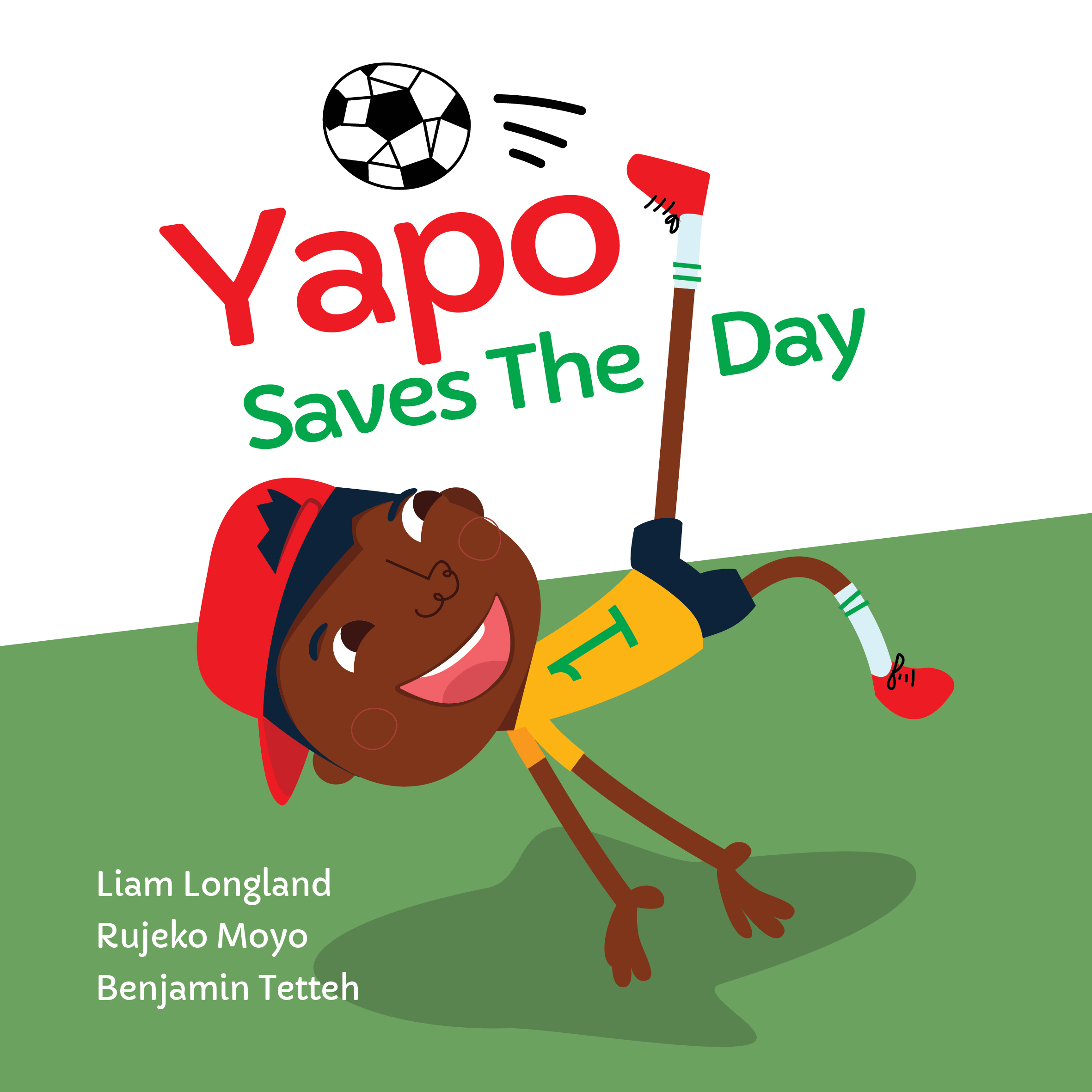 Yapo Saves The Day — original illustrated page 1, English text included